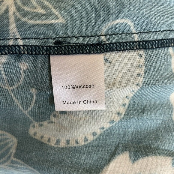 Tuckernuck M Willa Dress Midi Button Front Tiered Floral Nouveau Short Slv NWT - Picture 10 of 11